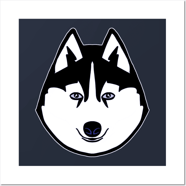 Husky Wall Art by TomiAx